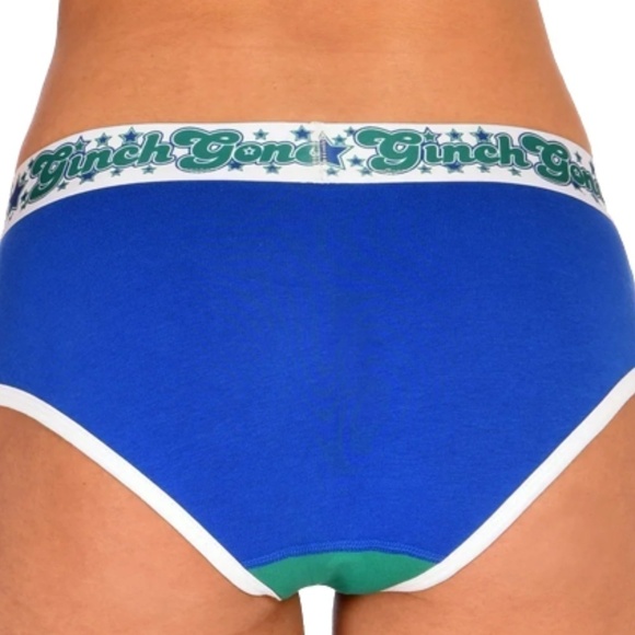 GINCH Gonch Boyfriend Inspired Brief Underwear Panty Blue Lagoon Intimates NIP - Picture 6 of 11